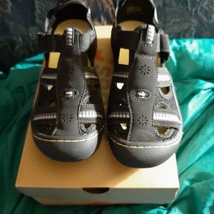 Jsport Black Sandals Size 6.5